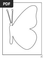 molde borboleta para imprimir em EVA