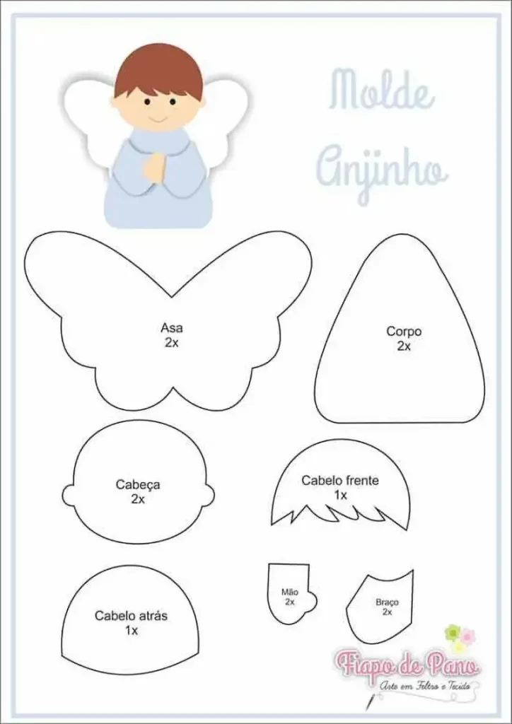 molde anjo porta bombom