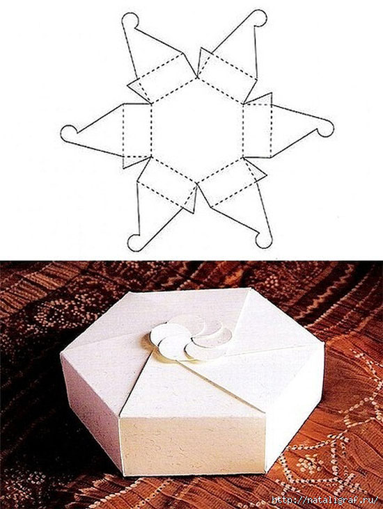 10 ideias criativas molde caixa redonda papel