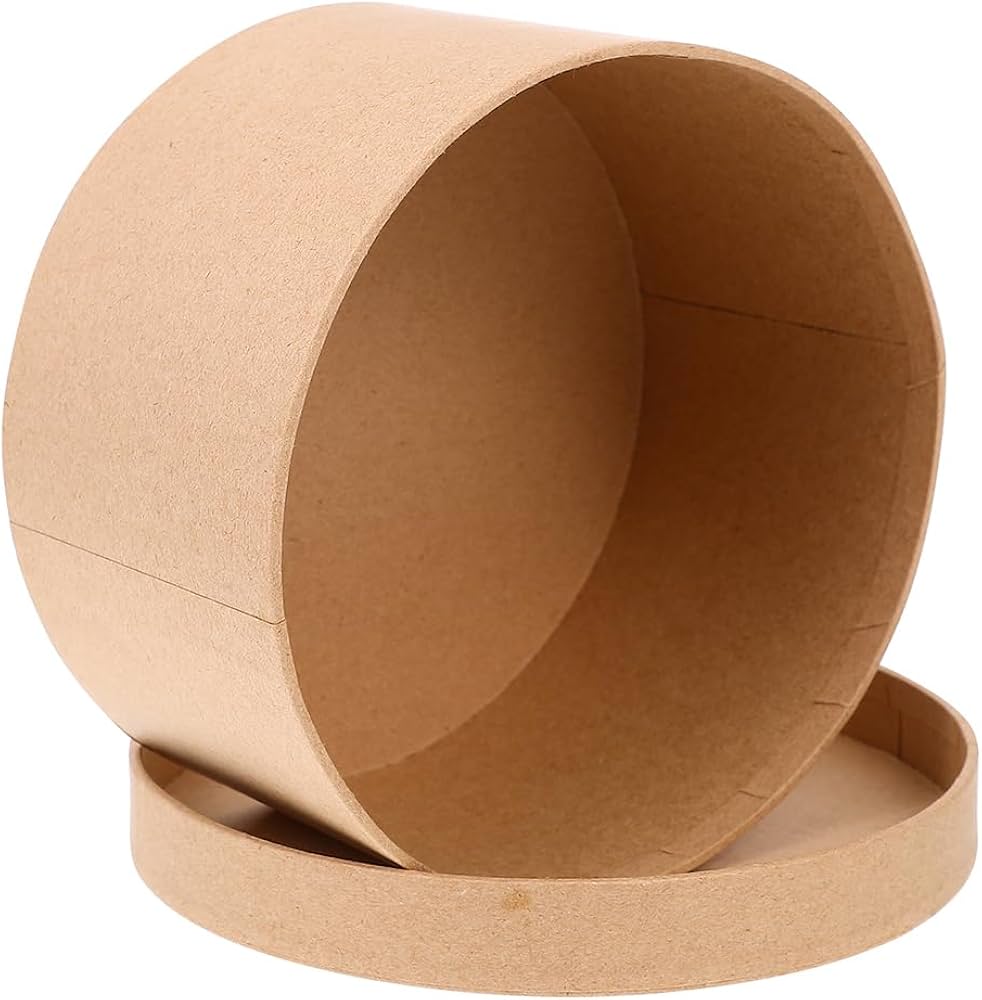 molde caixa redonda papel versus acrilico qual melhor