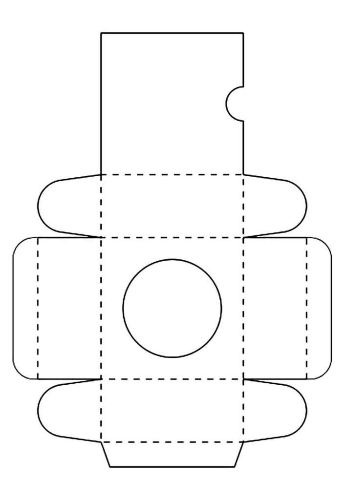 10 ideias criativas molde caixa redonda papel