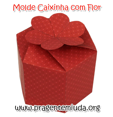 molde caixa de presente