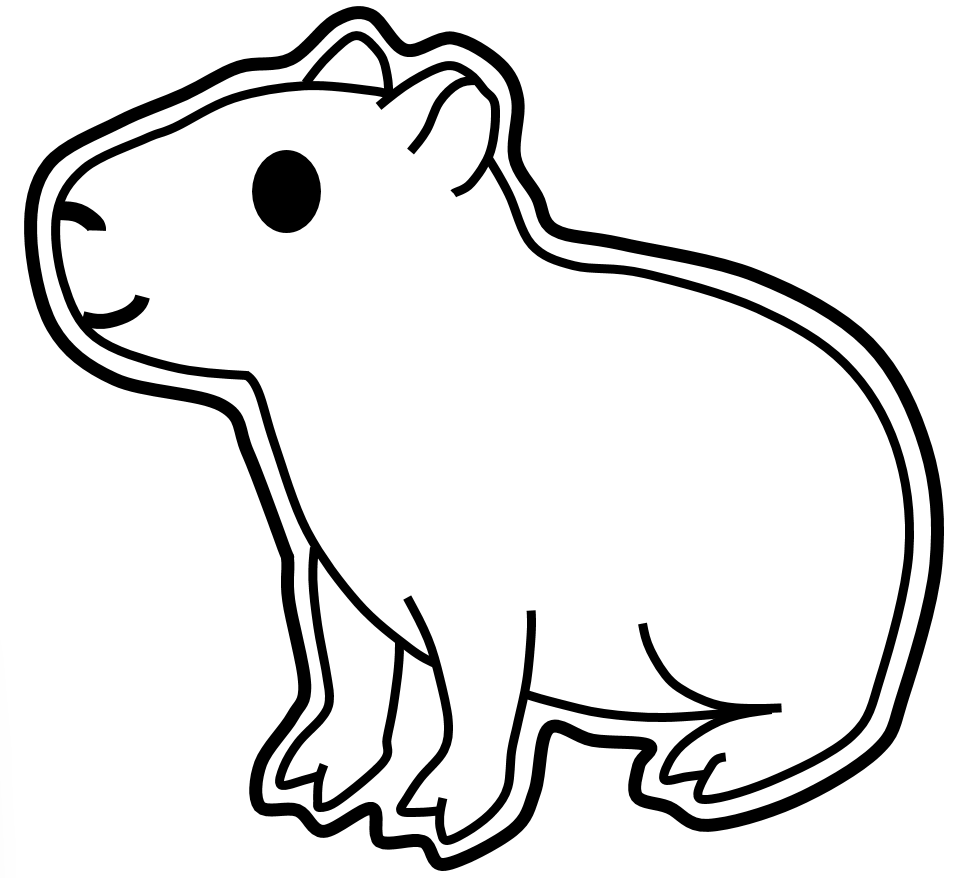 molde capivara papel