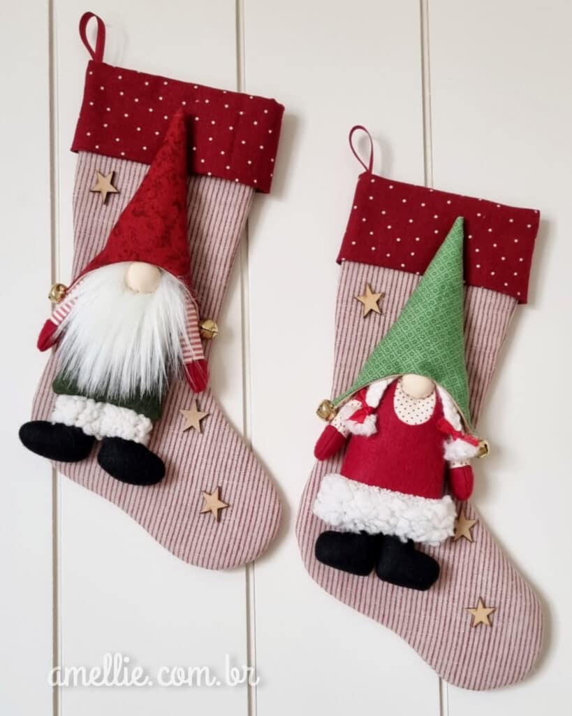 molde bota de papai noel em EVA