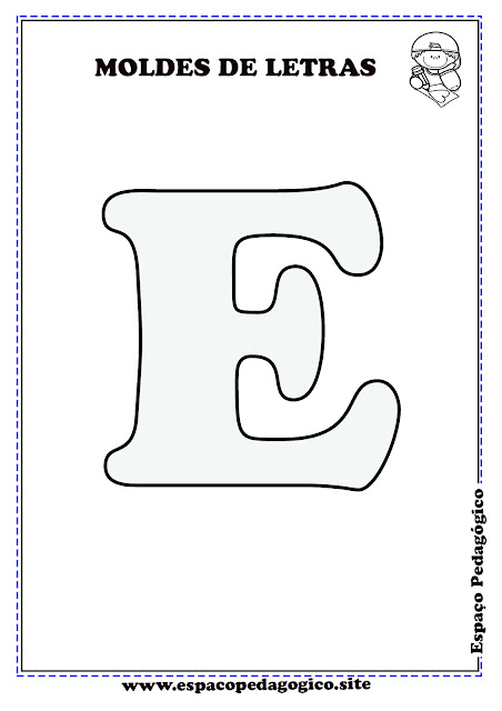 molde letra E EVA