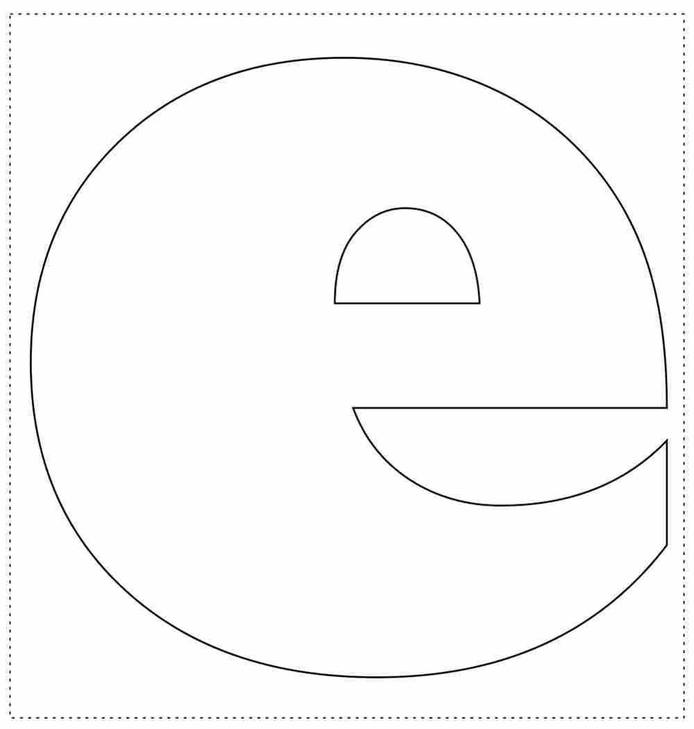 molde letra E 5cm