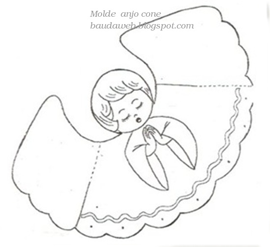 molde anjo porta trufa