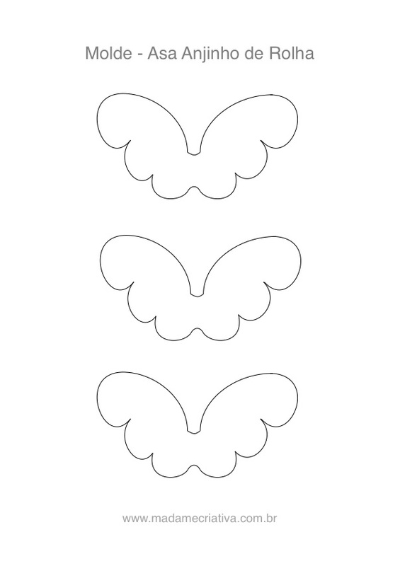 molde de anjo de natal simples