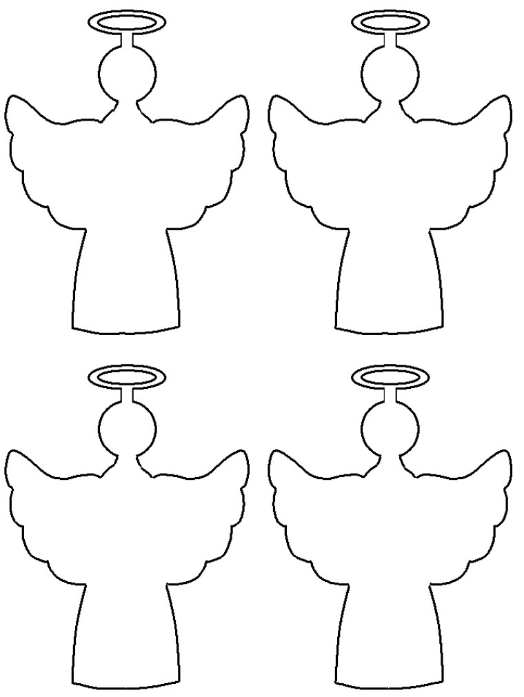 molde de anjo para lembrancinha de batizado