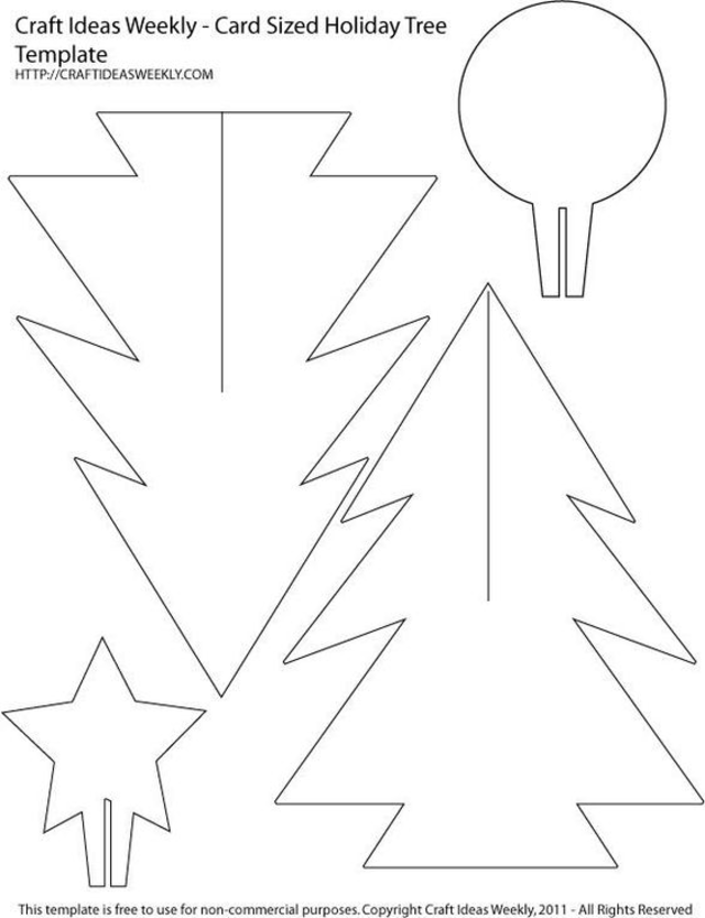 molde de arvore de natal 3d em papel