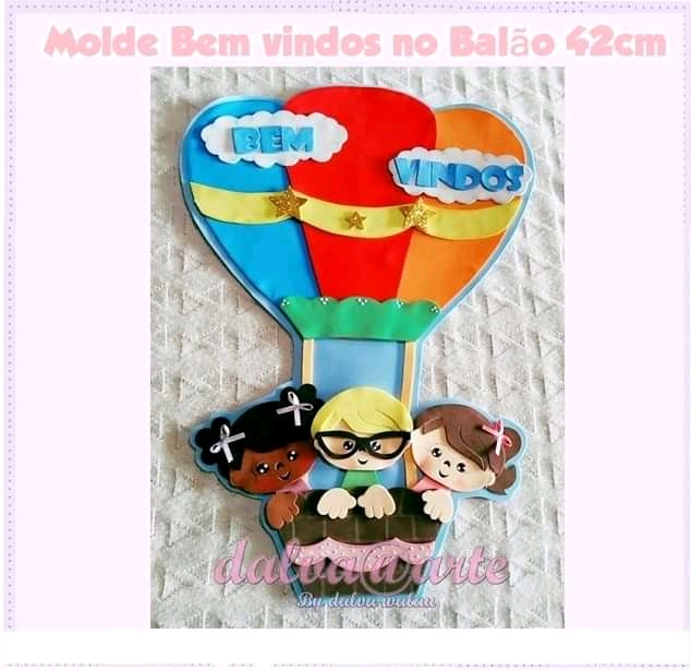 molde de balão 3d em eva