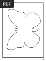 molde de borboleta para imprimir em tamanho real