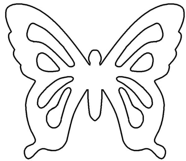 molde de borboleta para festa infantil