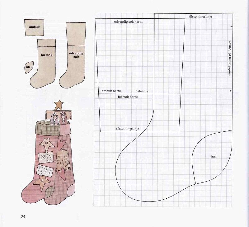 molde bota papai noel para imprimir