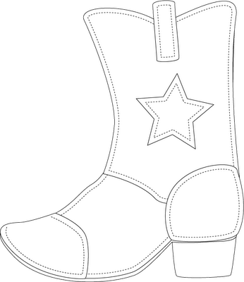 molde bota de natal tamanho real