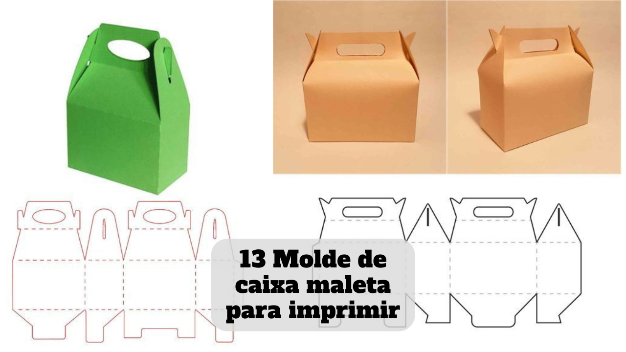 molde caixa personalizada