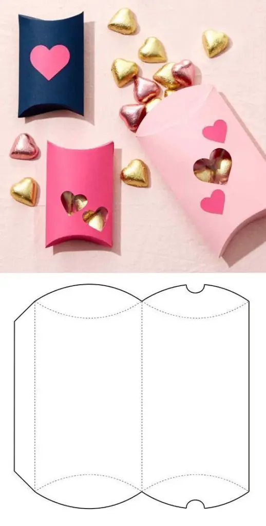 como fazer caixa de presente de papel