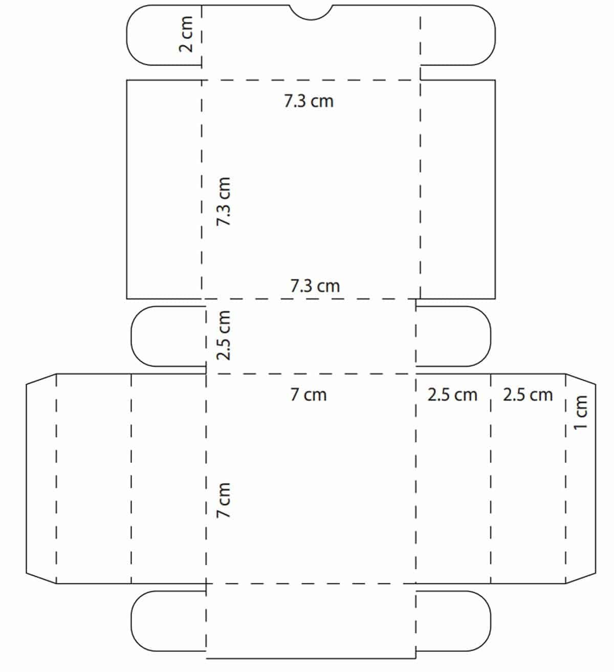 papel para molde de caixa de presente