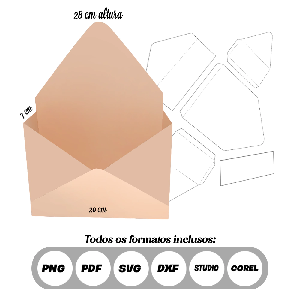 download molde caixa a4 pdf