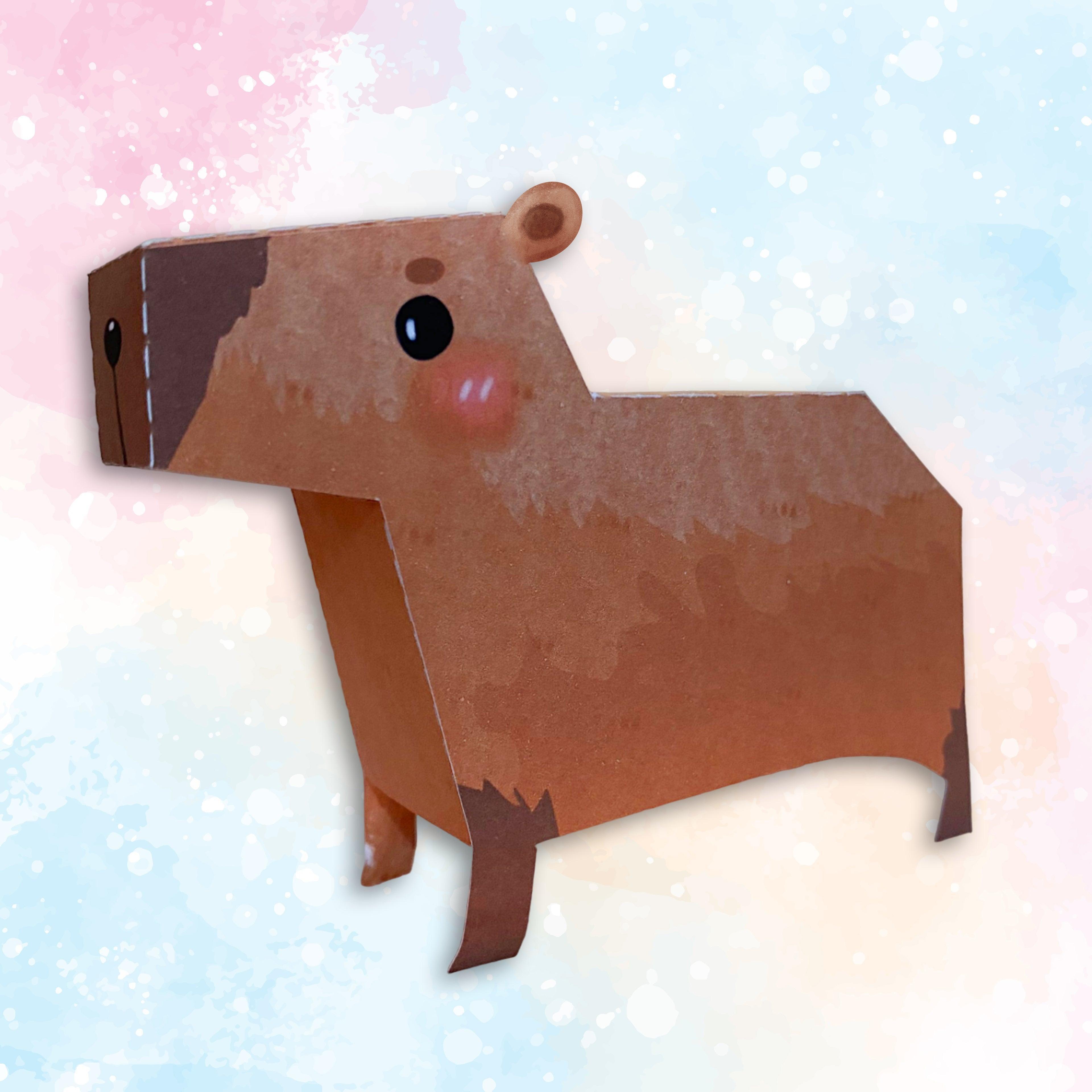 molde de capivara para chaveiro articulado