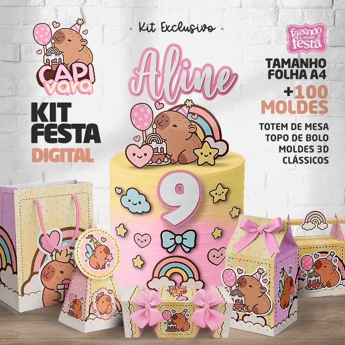 molde de capivara para imprimir