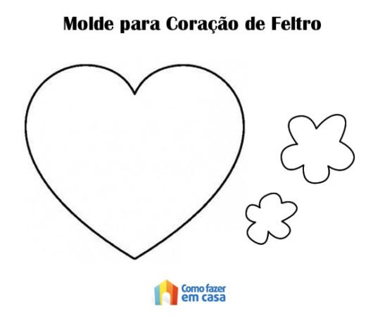 molde de coração para imprimir em tamanho real para patchwork