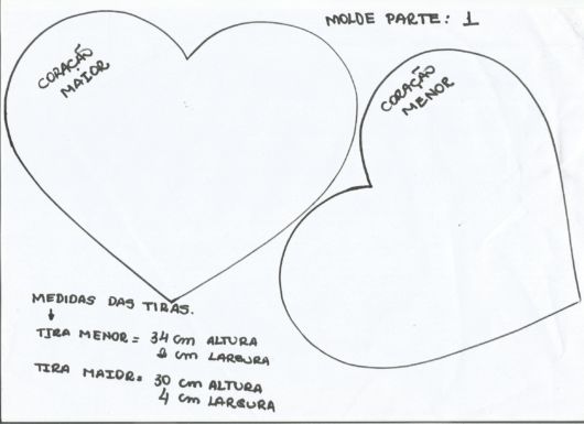 molde de coração pequeno