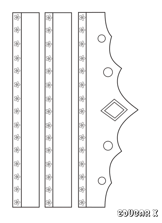 moldes de coroas para artesanato
