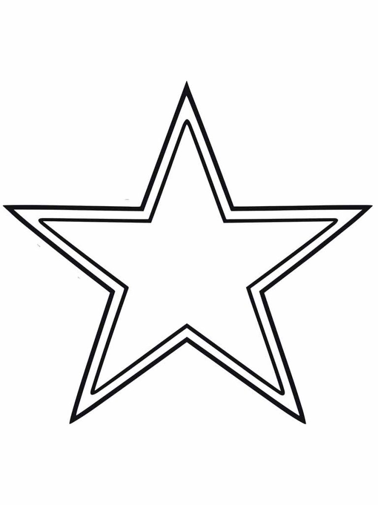 molde estrela de natal para imprimir e colorir