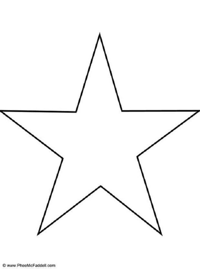 molde de estrela para feltro
