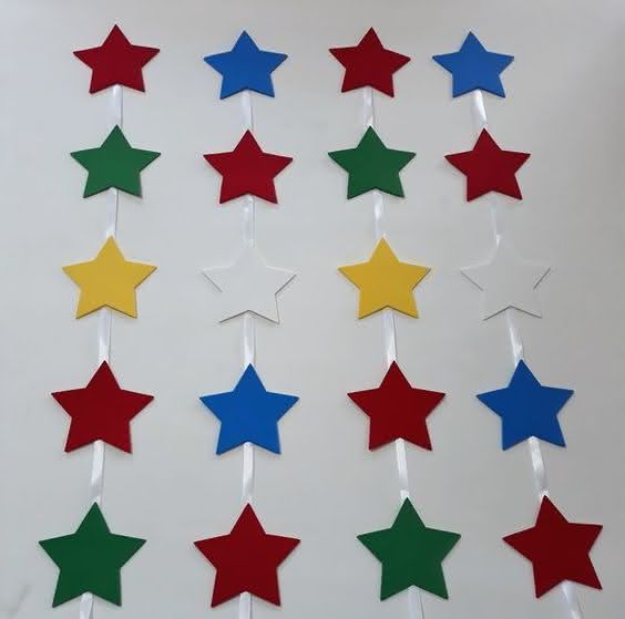 molde estrela cadente