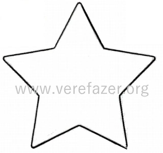 molde estrela de natal