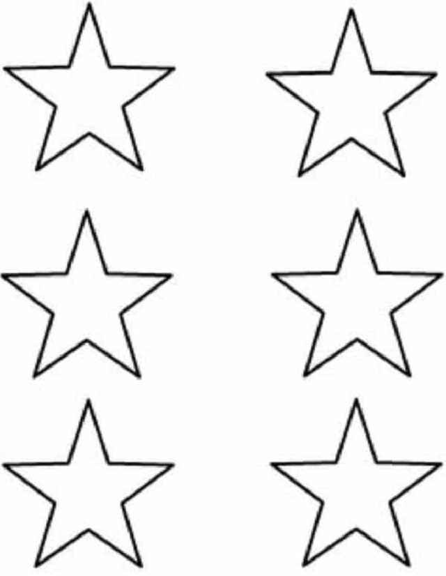 molde de estrela para feltro