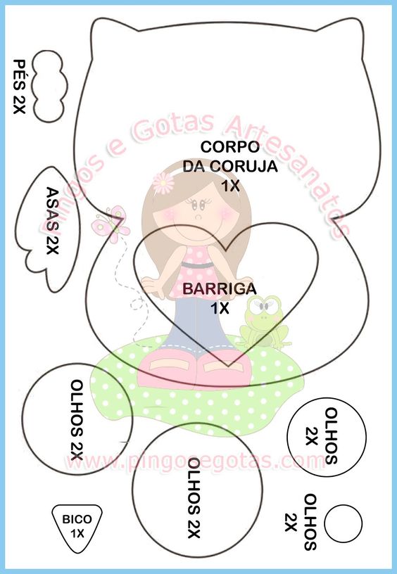 moldes de eva de personagens infantis