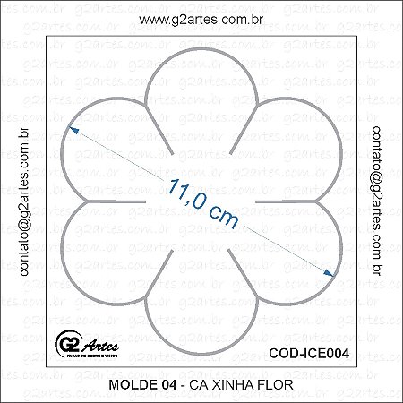 molde flor rosa