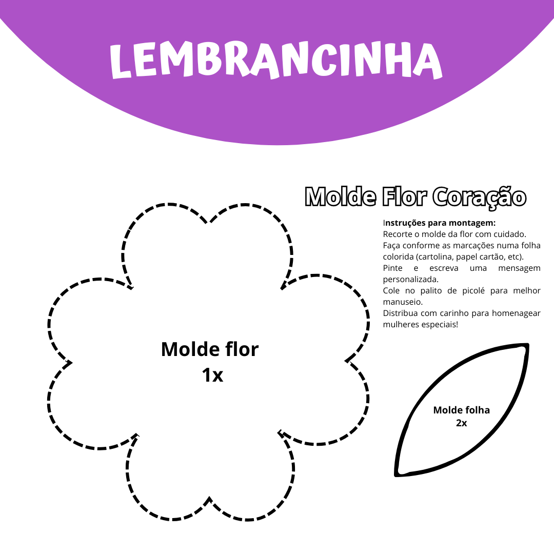 molde flor 6 pétalas