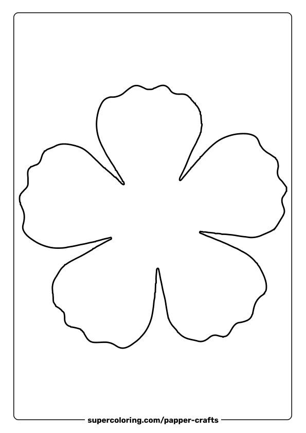 molde flor de EVA 5 pétalas
