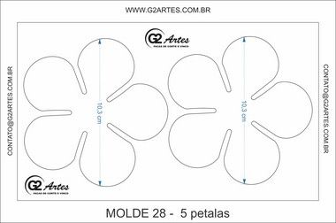 desenho de flor de 5 pétalas para colorir e imprimir