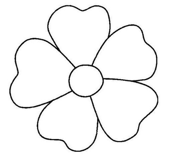 molde de flor de papel para eva