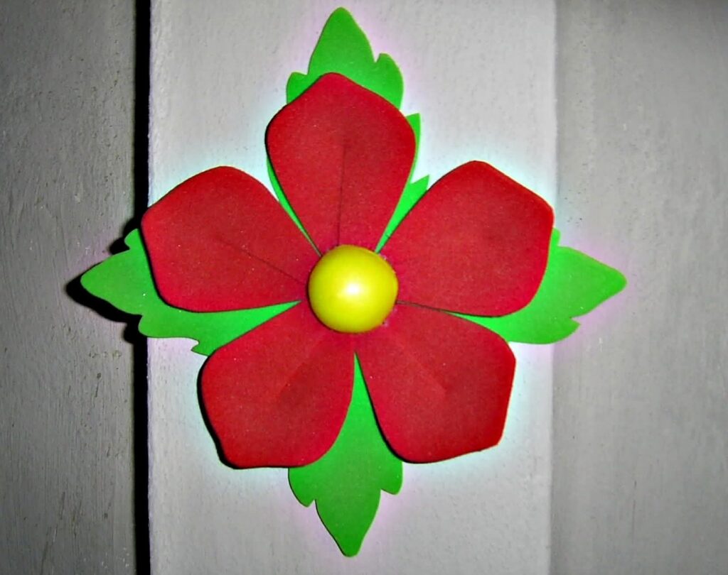 molde de flor em eva para aniversario