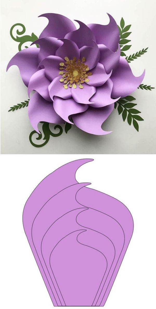 Molde de flor 3D para imprimir