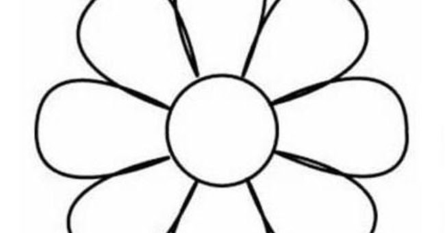 Molde de pétala de flor para imprimir