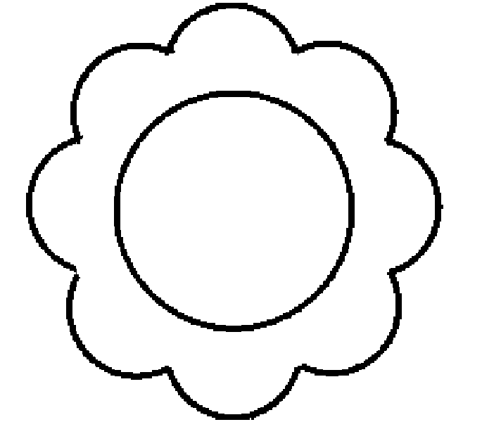 molde de flor para imprimir girassol gigante