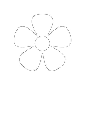 molde de flor para imprimir grátis