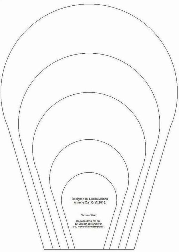 molde de flor gigante para imprimir pdf