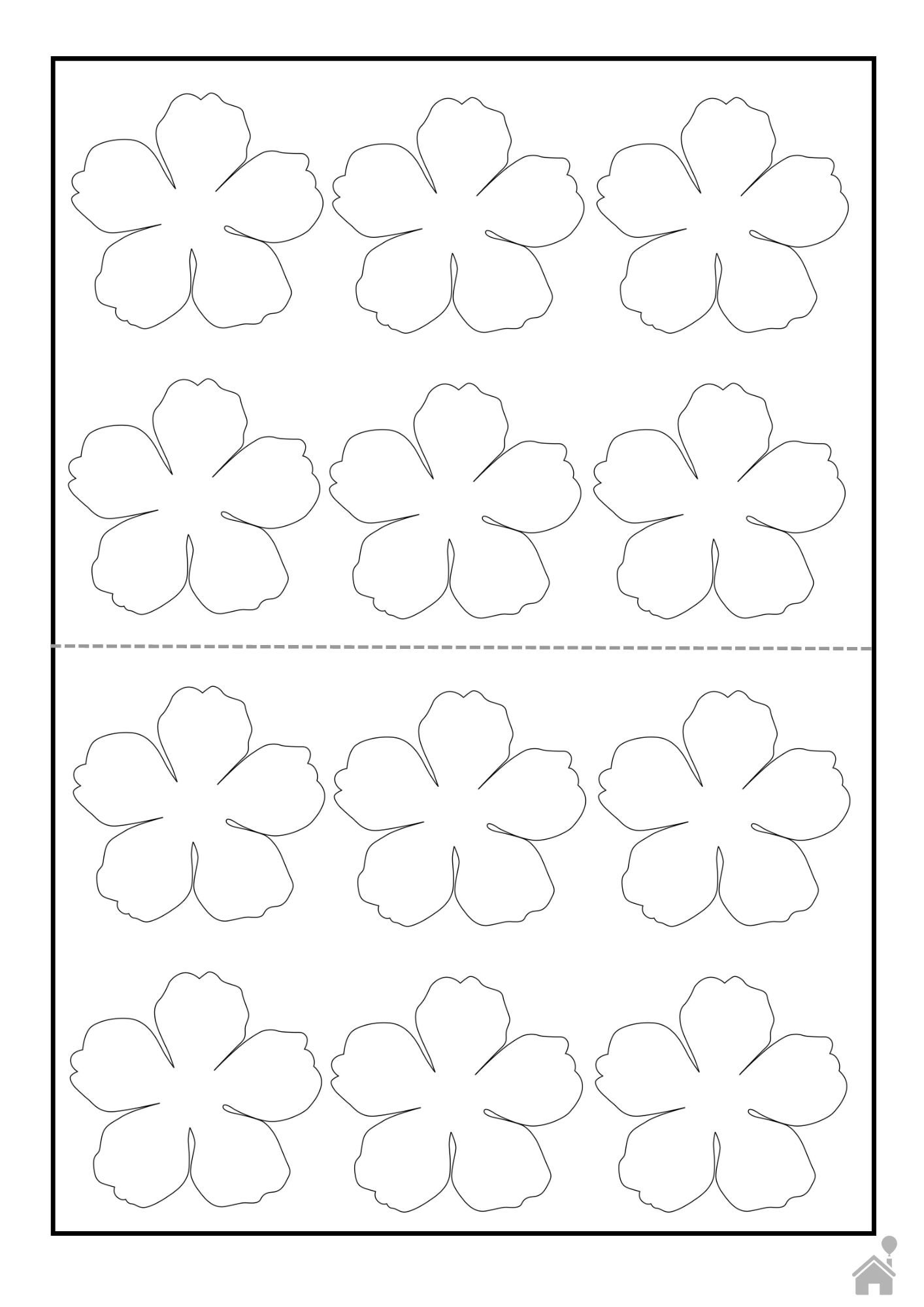 molde de flor pequena para aplique em tecido