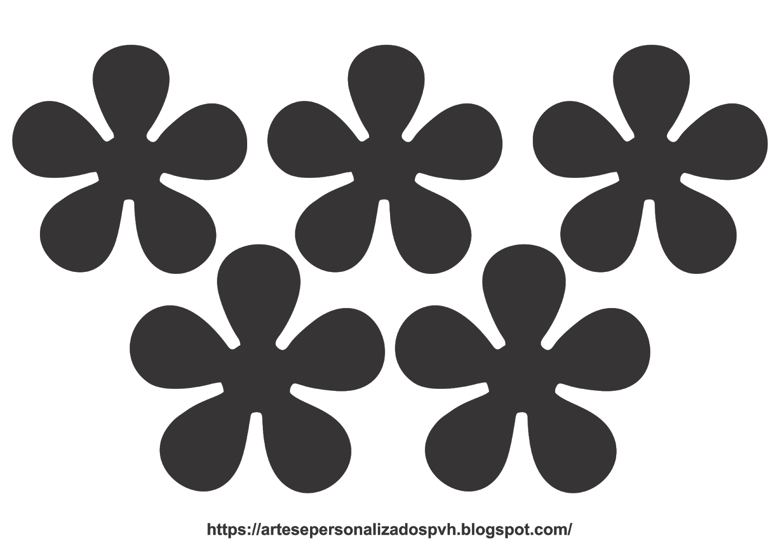 moldes de flores para tecido