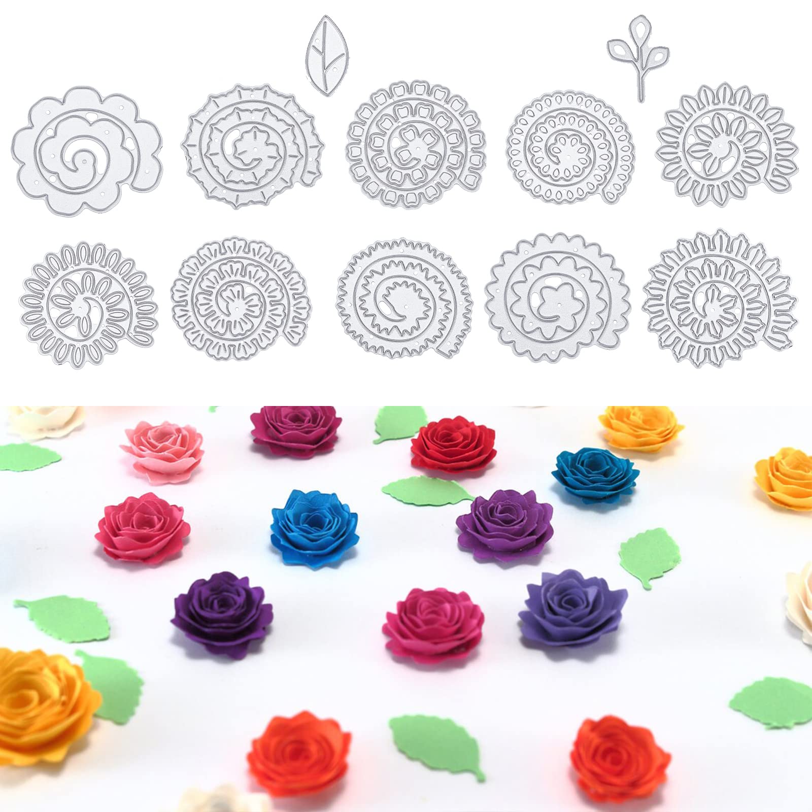 molde flor de papel para maquina de corte