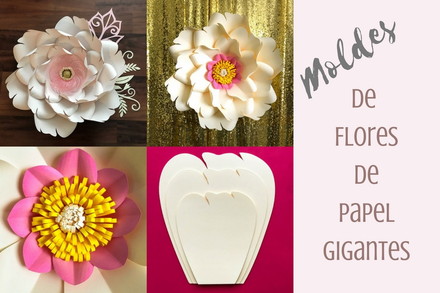 molde margarida de papel