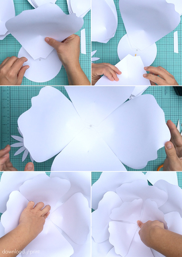 flor de papel como fazer